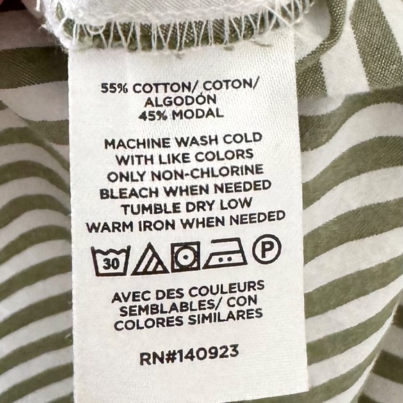 Loft Striped Button Up Long Sleeve Shirt - Picture 7 of 8